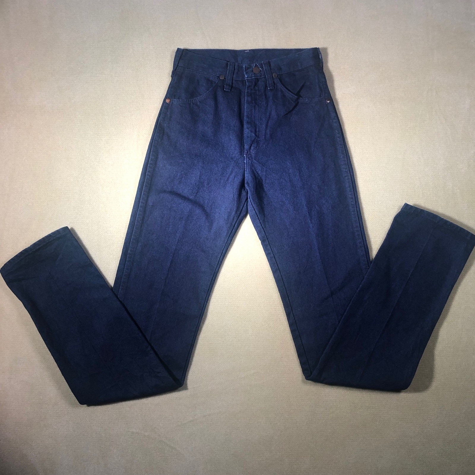 Vintage Wrangler Jeans Women 1×34 Dark Blue 14MWZDT High Rise Made in USA