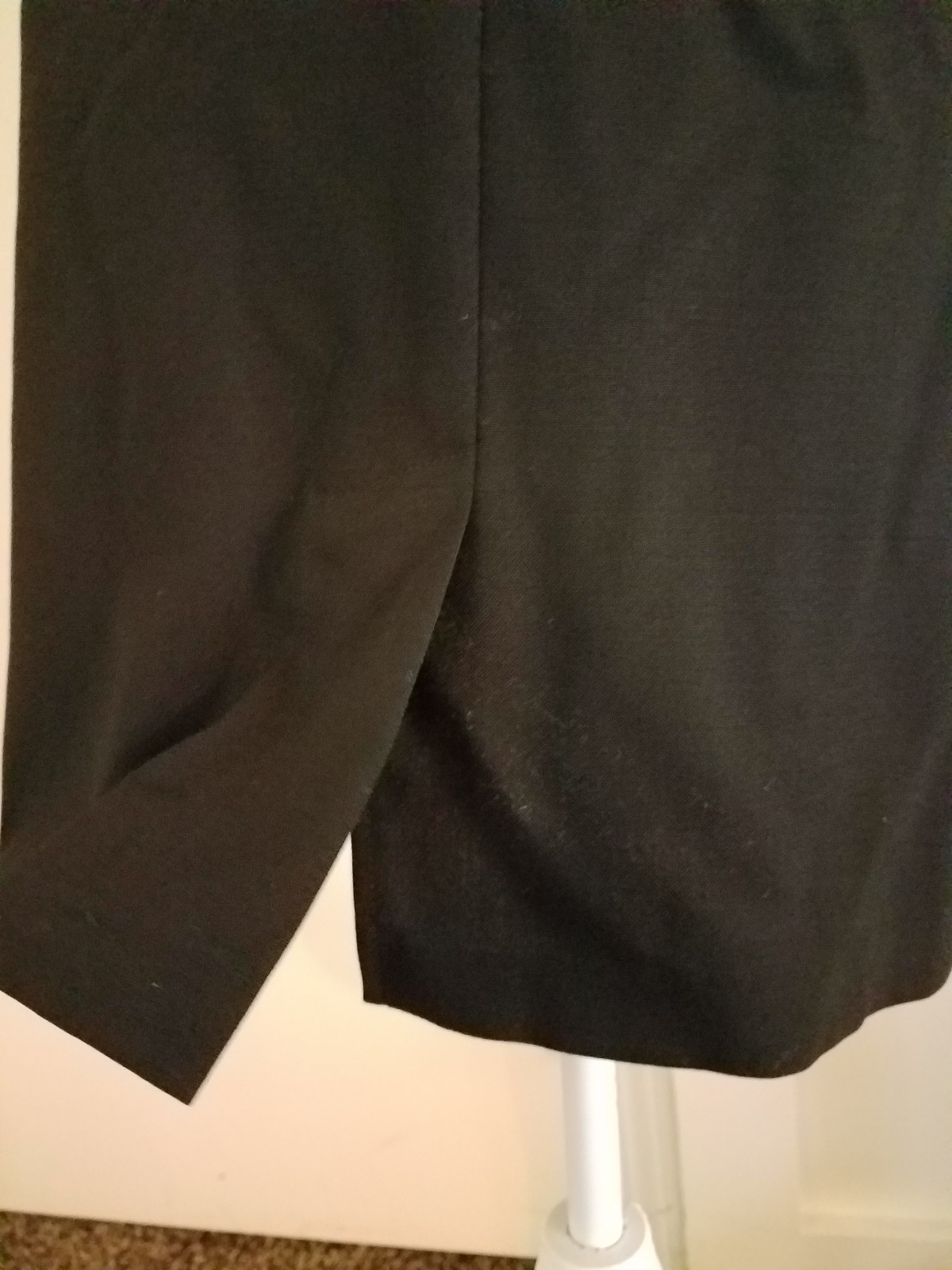 J G Hook Dress Jacket 2 Pc Set Size 8 P Black Wool Vtg lined coat