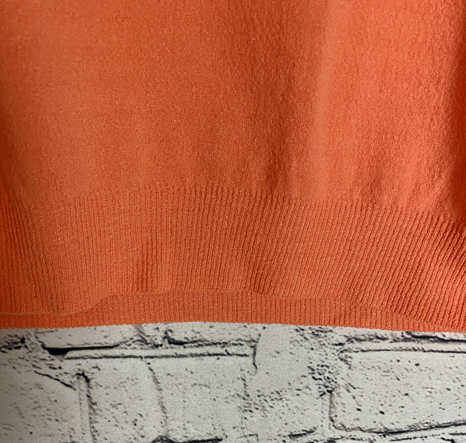Vtg NWOT Women’s Fairfield S Orange Mock Turtleneck Sweater Retro Granny Core