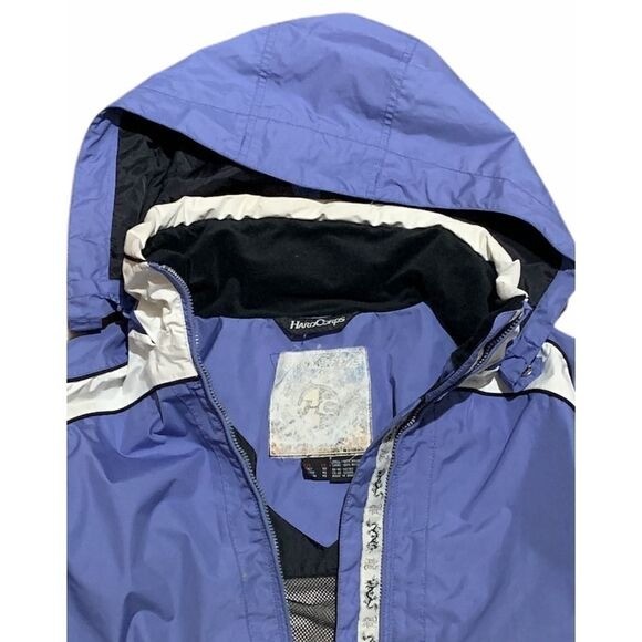 Hard Corps Womens Snowboard Ski Jacket Size 14 Purple White Outdoor Winter