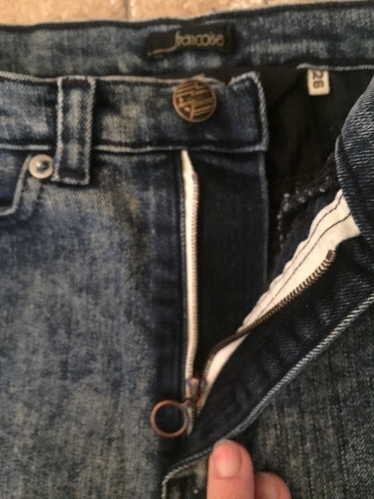 LIPS Jeans NYC VINTAGE! 80’s Dk Acid Washed High Waisted Francois Jean Shorts 26