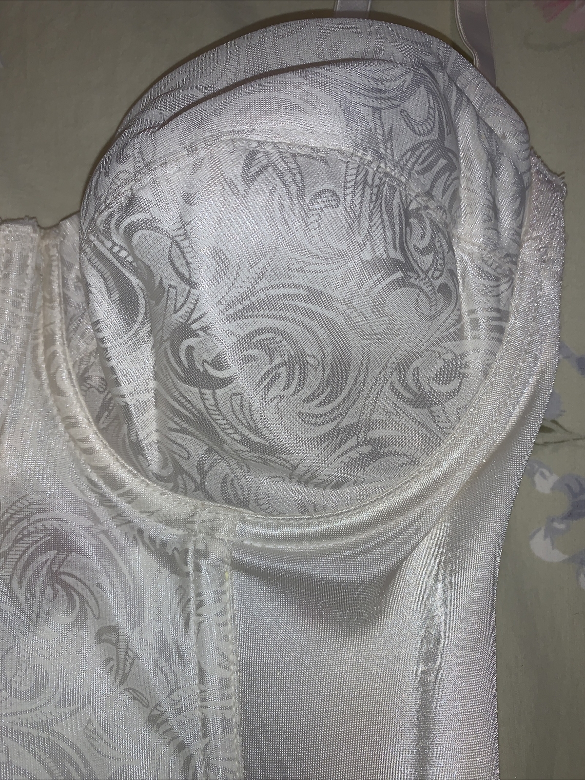 Vtg. Sophistique By Smoothie Size 36C White Bodysuit Style 1975 Shaper Girdle