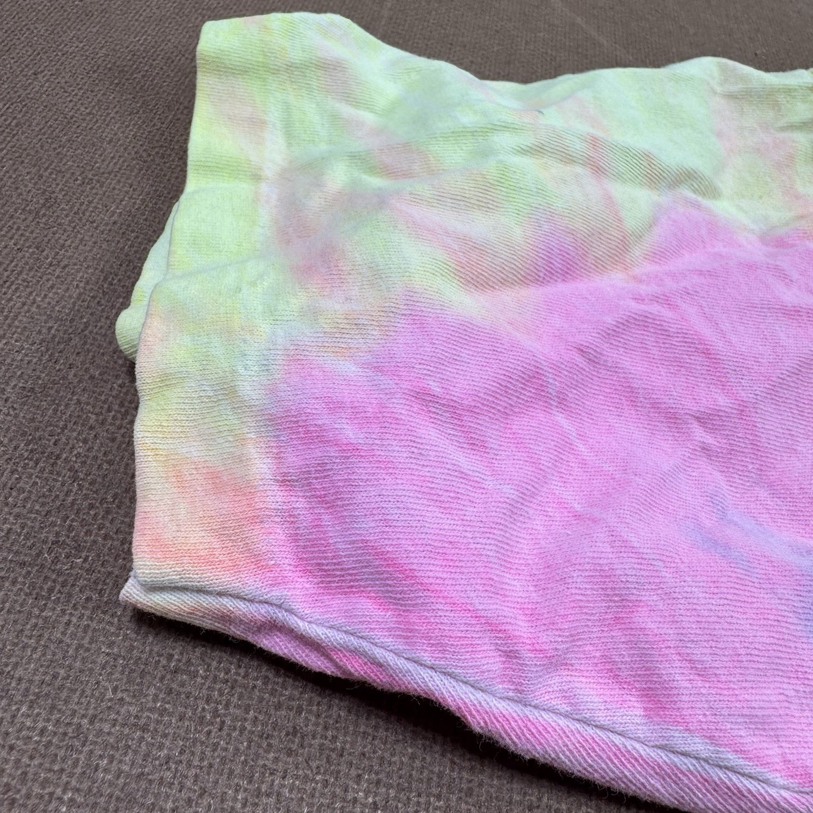 Vintage 80’s Pastel Tie Dye Single Stitch T Shirt Gitano OSFA Pink Yellow Blue