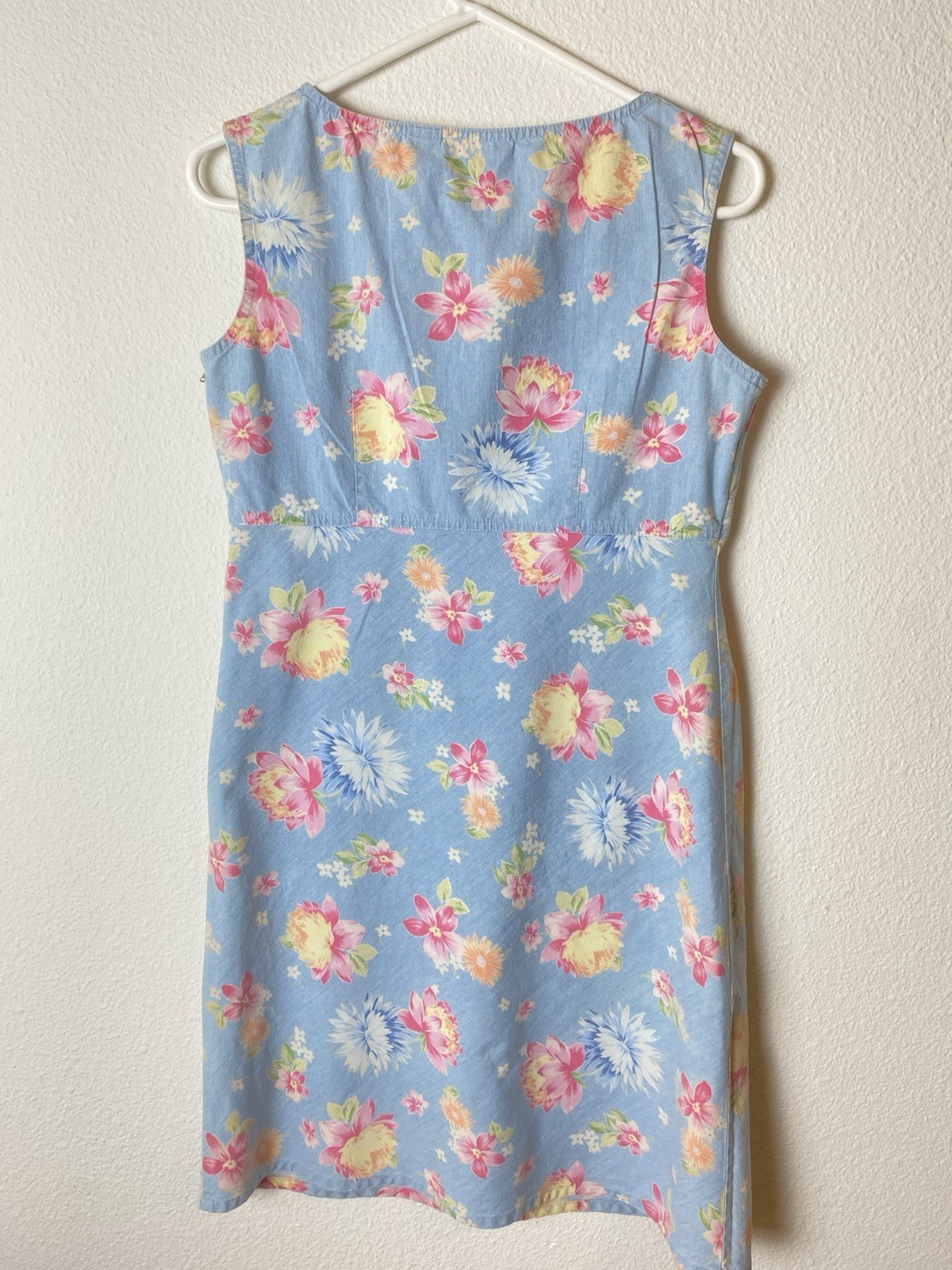 Vintage 90’s Y2K Liz Claiborne Women’s denim Floral dress Size P/8