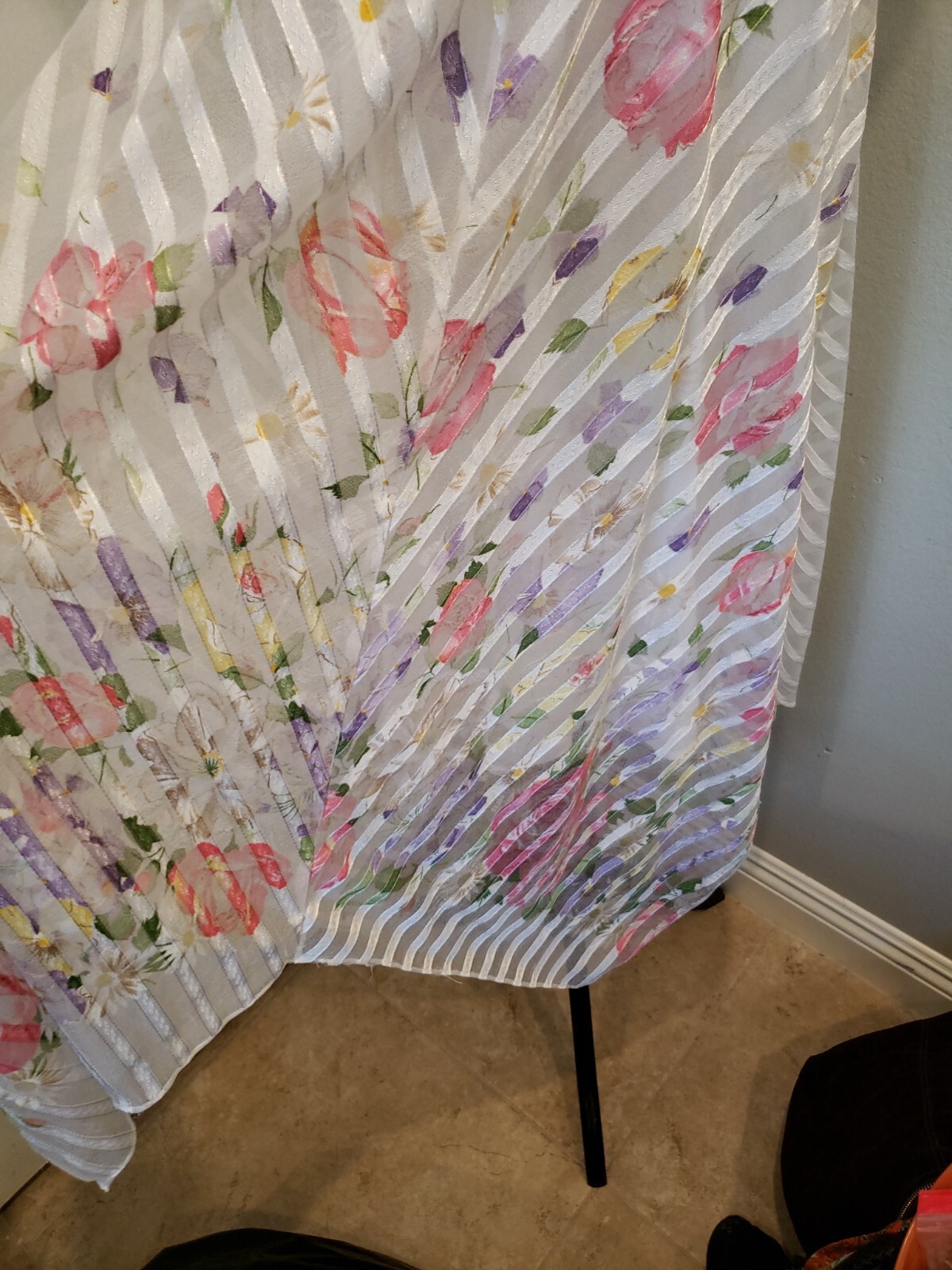 Designed By Wayne Diamond’s Run Ladies White Dress Floral Pink 70s size 7