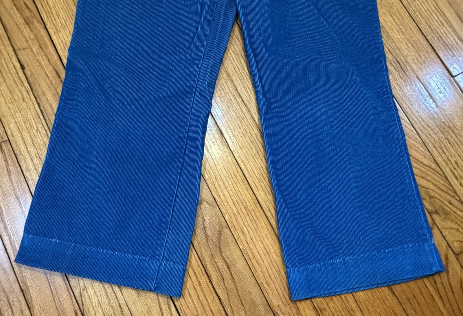 Vtg 1980s Chic by H.I.S. Teal Blue Corduroy Pants Women’s 30″ Waist x 25″ Inseam