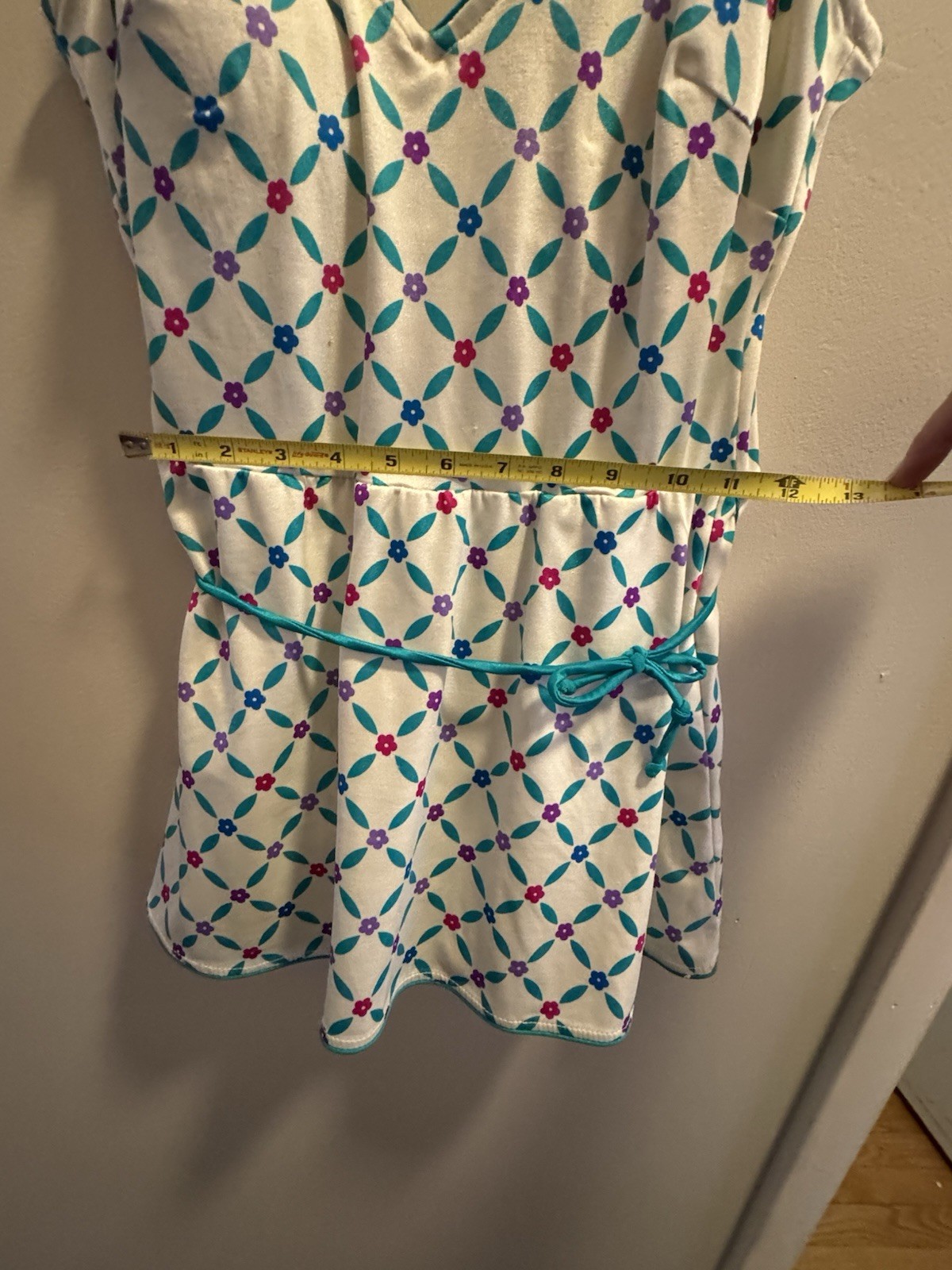 Gabar New York Vintage Womens One Piece Skirted￼Bathing Suit With Wrap Sz 12