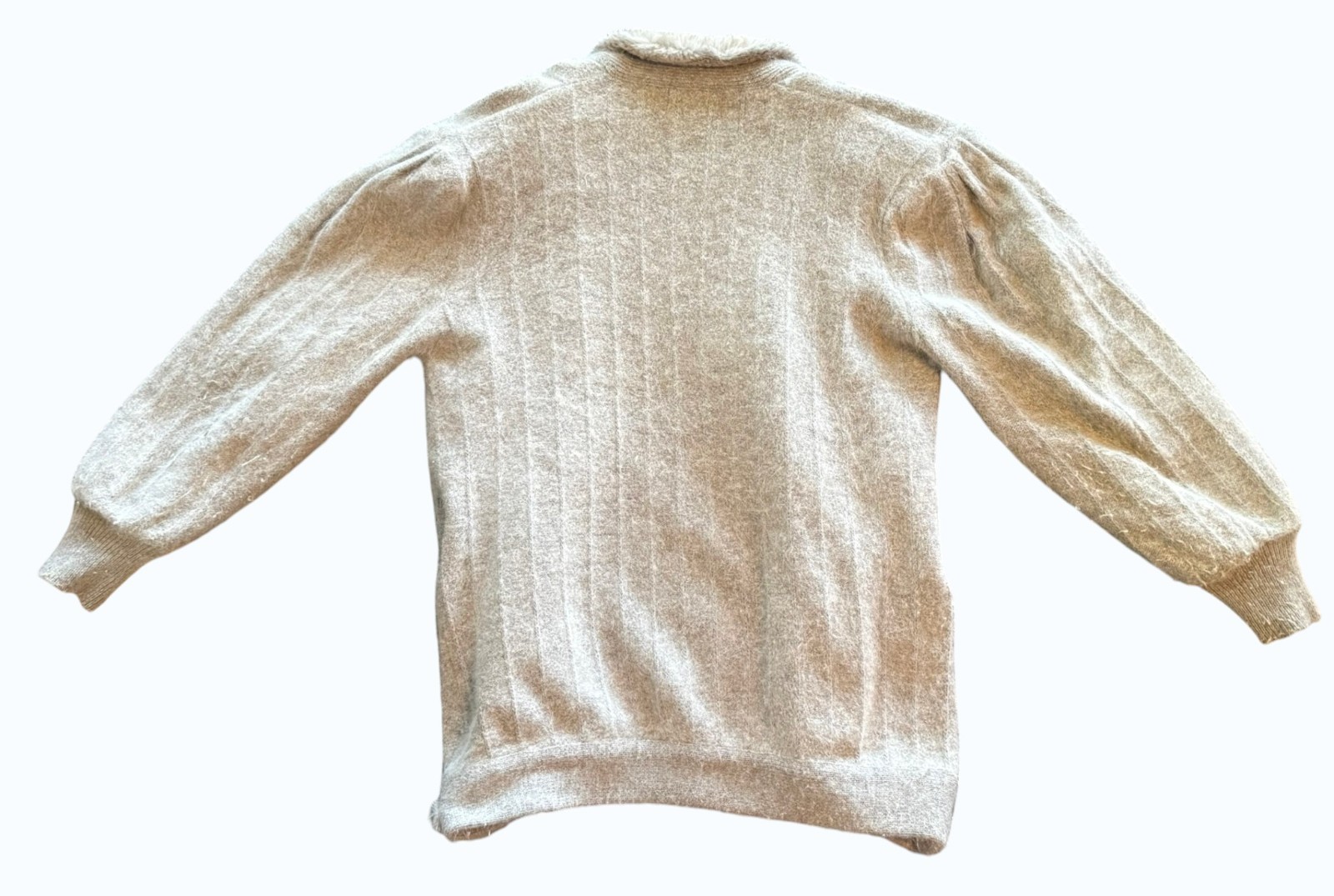 Vintage Belldini Cardigan Genuine Rabbit Hair & Lamb’s Wool Sweater Womens Large