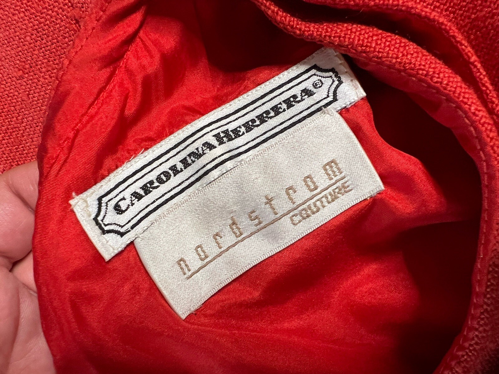 Vintage 80s Linen Dress Carolina herrera Princess Diana Linen Power Suit Couture