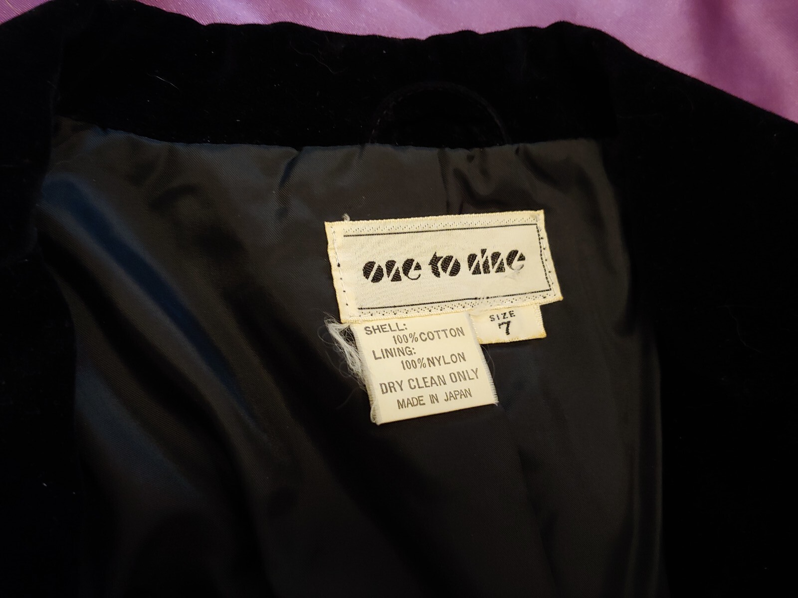 Vintage One to Nine Velvety Blazer- Made in Japan