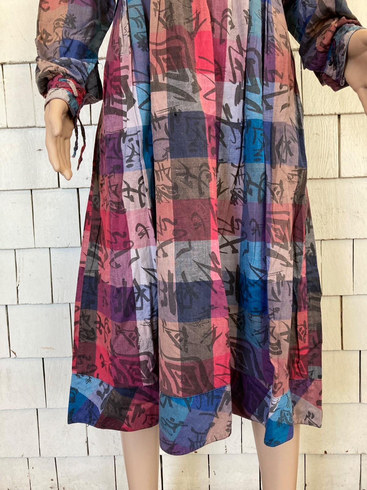 Vintage PHOOL Boho Cottagecore Cotton Dress Size Medium