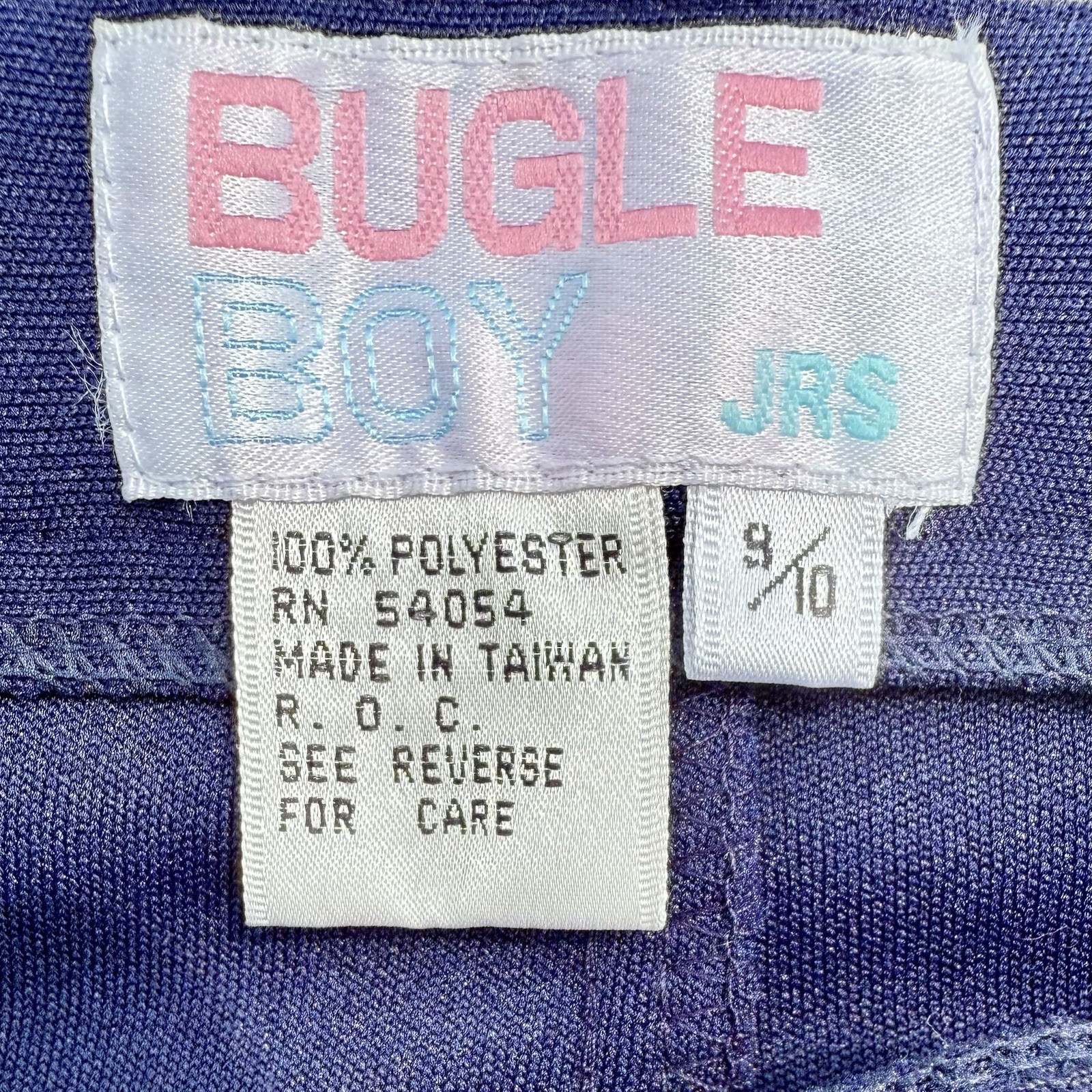 NWT! Vintage Retro 1980s 80s Navy Blue Bugle Boy Stirrup Pants Women Sz M 9/10
