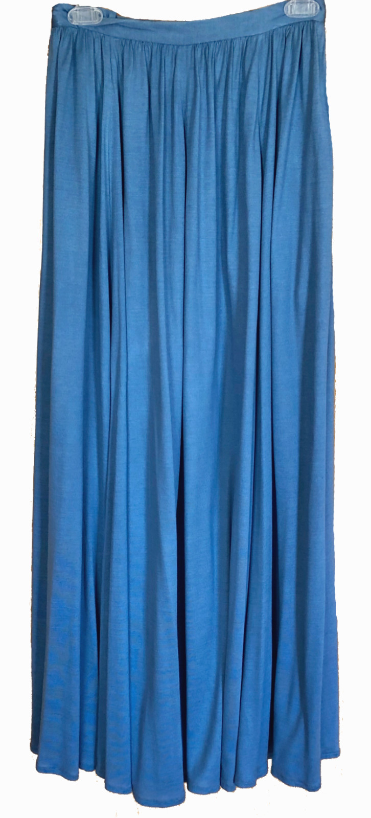 Ralph Lauren Purple Label Size 6 Blue Maxi Skirt Vintage Viscose Silk 80s 90s