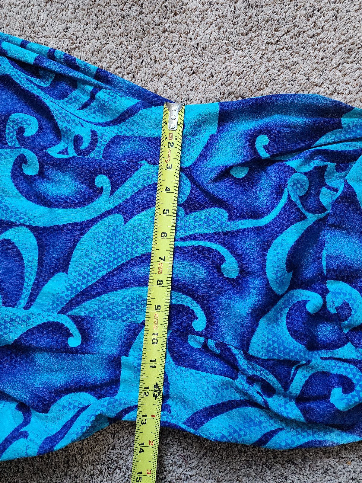Vintage 1960s HAWAIIAN TOGS Tropical Print Hostess Maxi Dress 100% Cotton XS