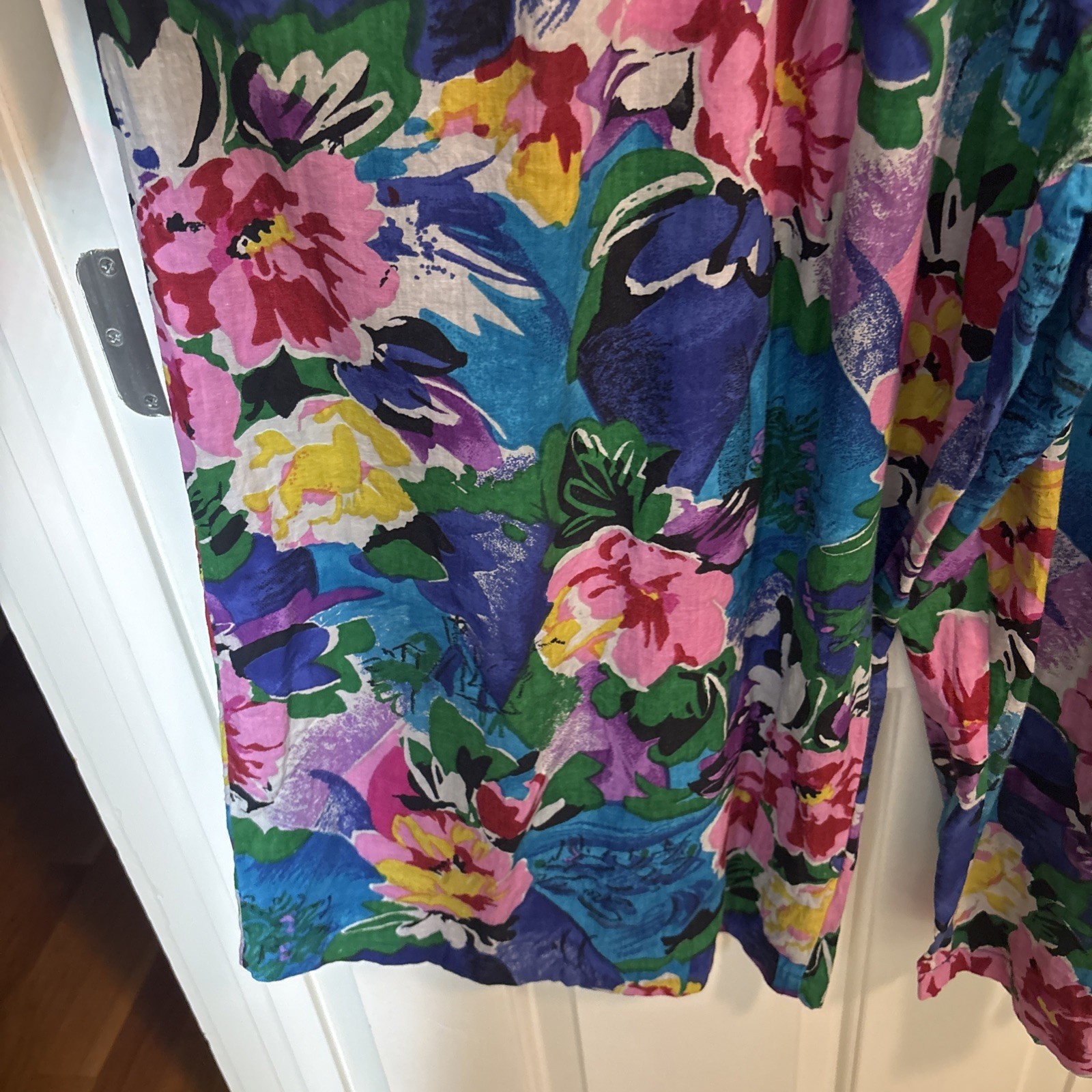 Vintage 80’s Sita Cotton Floral Size S 1980s Romper Indian Cotton Flower