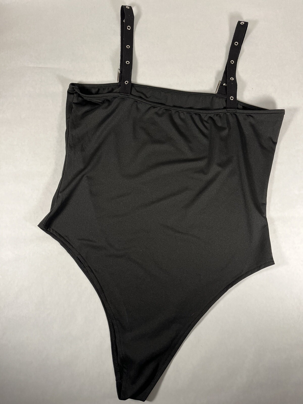 Unique One Piece Black Camisole/Body Suit/Tank Top Size Medium