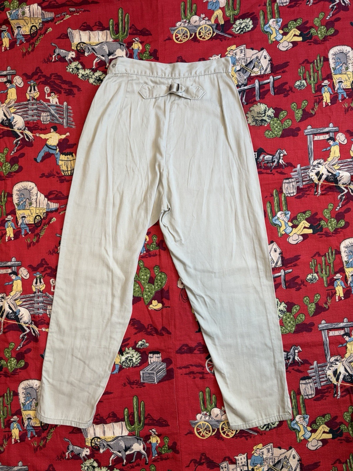 Vintage 1950s Women’s Western Pants Pearl Snap Side Zips Size Small XS Cowgirl