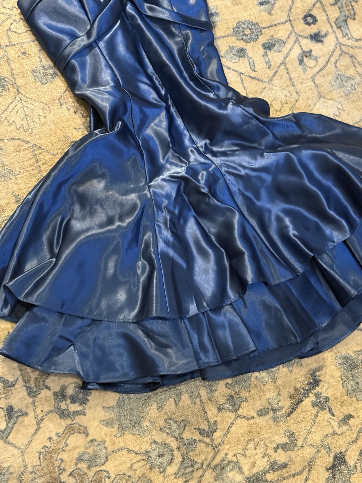 Jessica McClintock Gunne Sax Vintage 80s 90s Strapless Prom Party Gown Dress