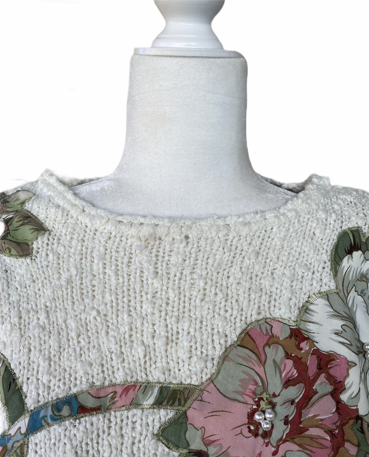 Women’s Vtg Iconic 80s Sweater Top size Medium Grandmacore Cottagecore