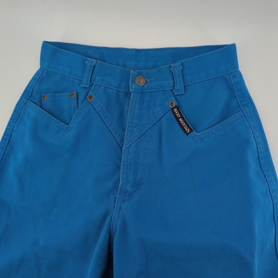 Rocky Mountain Clothing Co Vintage Western Jeans Blue High Waist Pleated 27/5