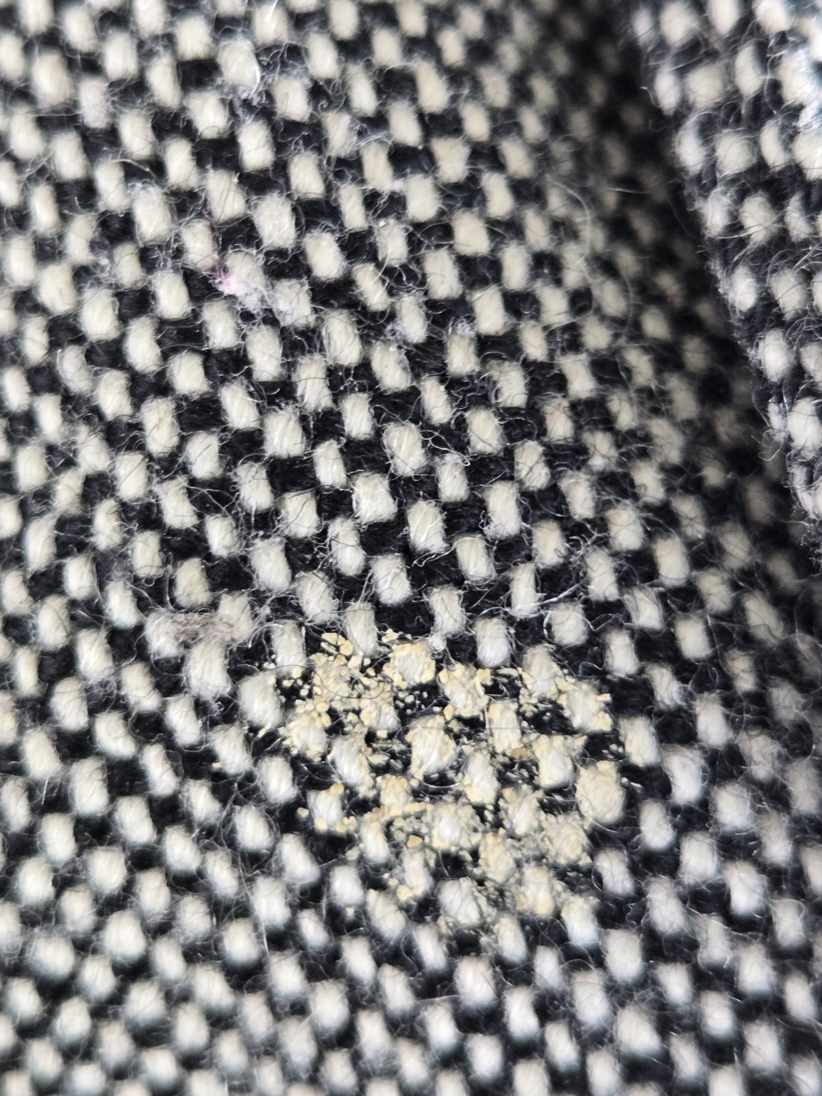 Vintage GUESS Wool Blend Pea Coat Black & White Tweed Women’s Size Small