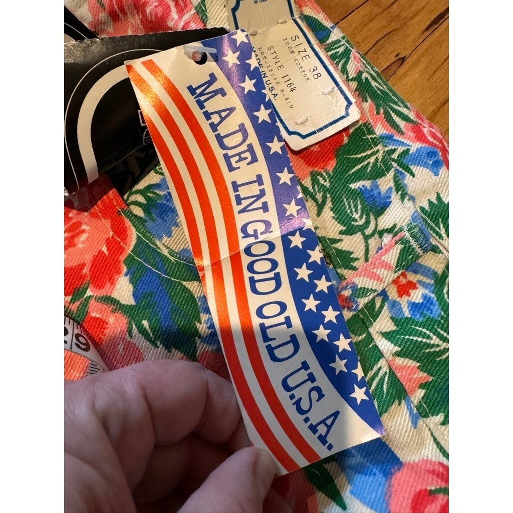 RARE Vintage Young Stuff Y2K Floral Mom Jeans High Waist USA 16 18 38