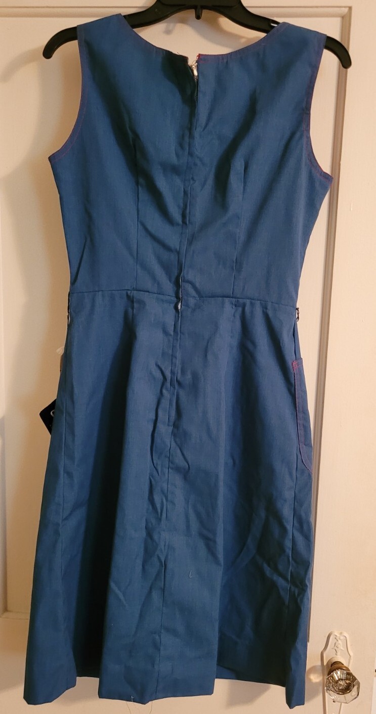 Vintage Ladies Garment Workers Union Made Dress Cortley Clarion Textile Corp