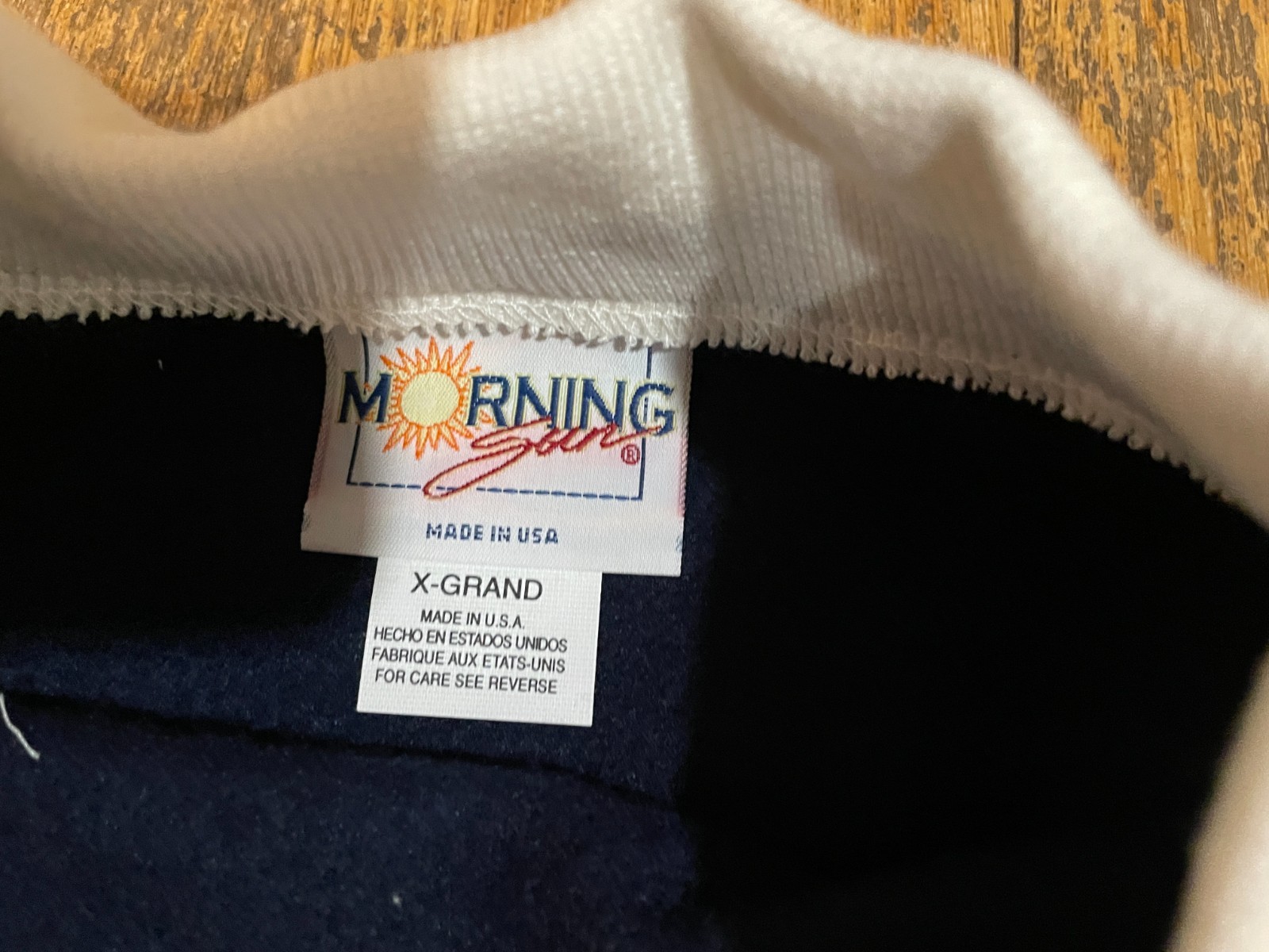 NWT Vintage Morning Sun Sweatshirt Womens XL Granny Mice Mouse Back Hit 1990’s