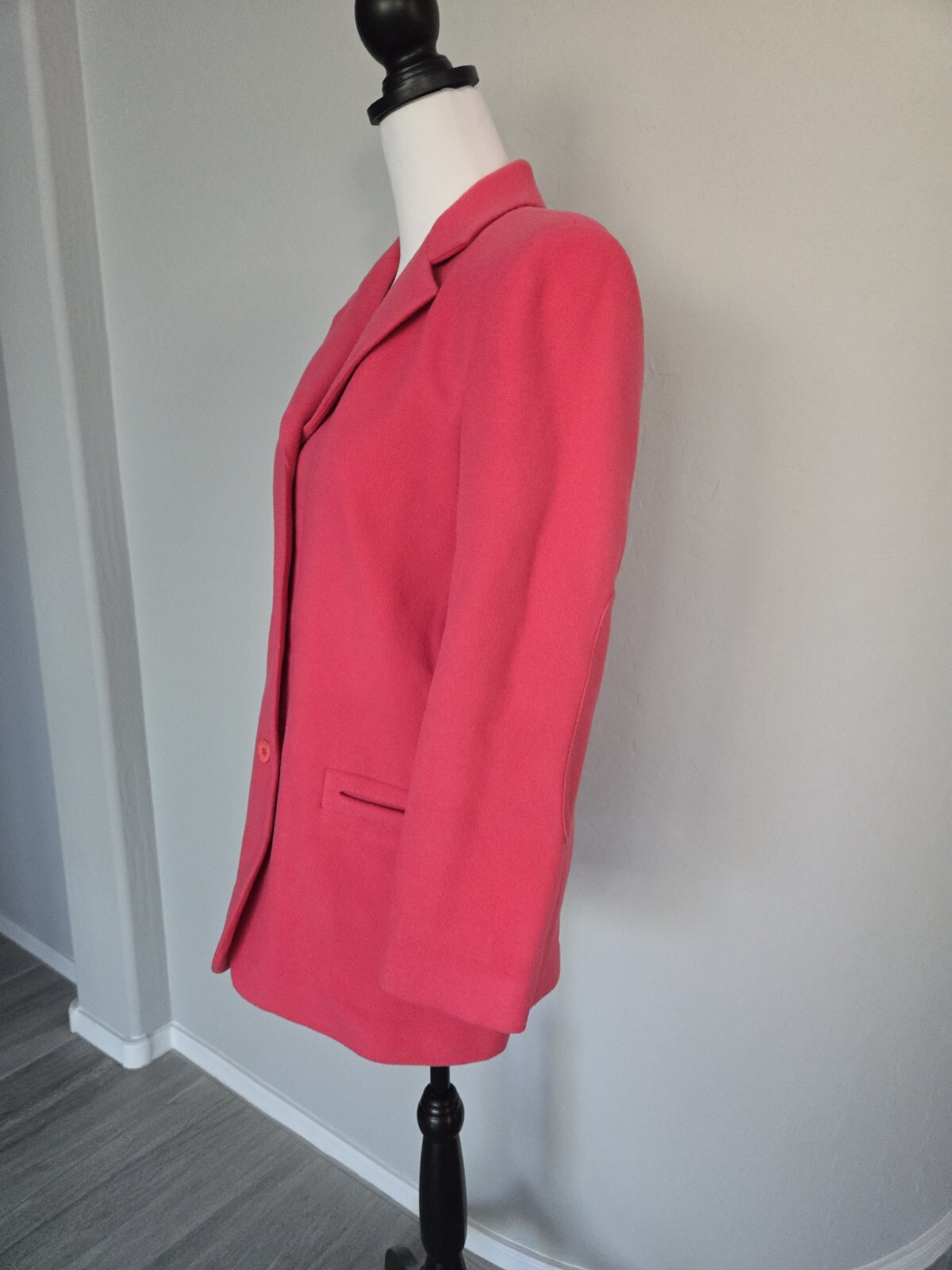 Vintage Pink Wool Cashmere Blend HB II by Harve Benard Womens Jacket Blazer Sz 4