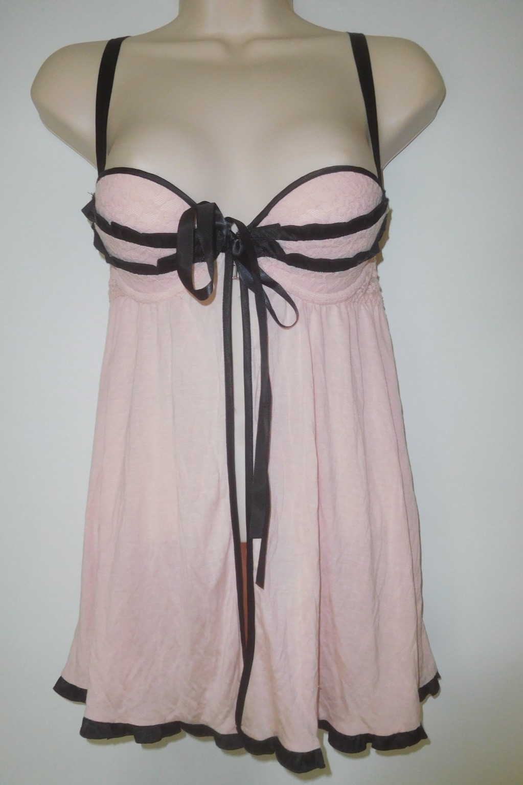 NWT! Vintage Victoria’s Secret Sexy Little Things Babydoll Lingerie 34B Pink