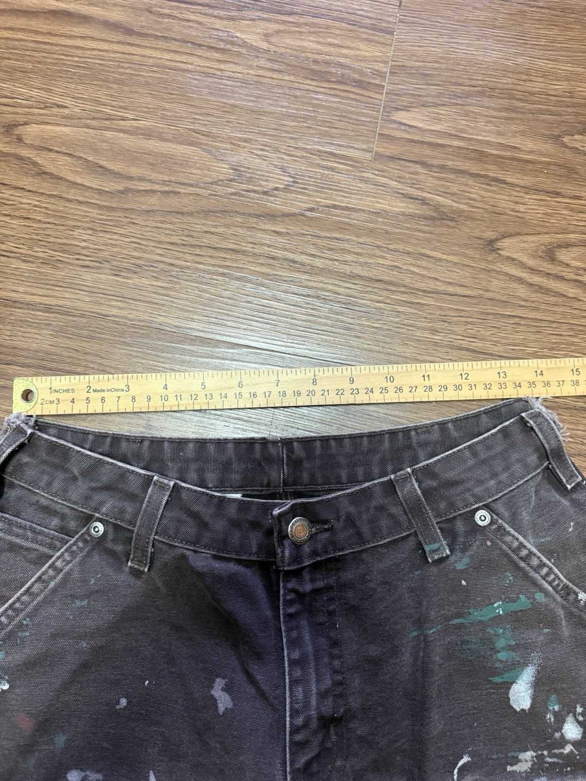 Vintage 90’s Women’s Carhartt Double Knee Canvas Brown Pants Size 6