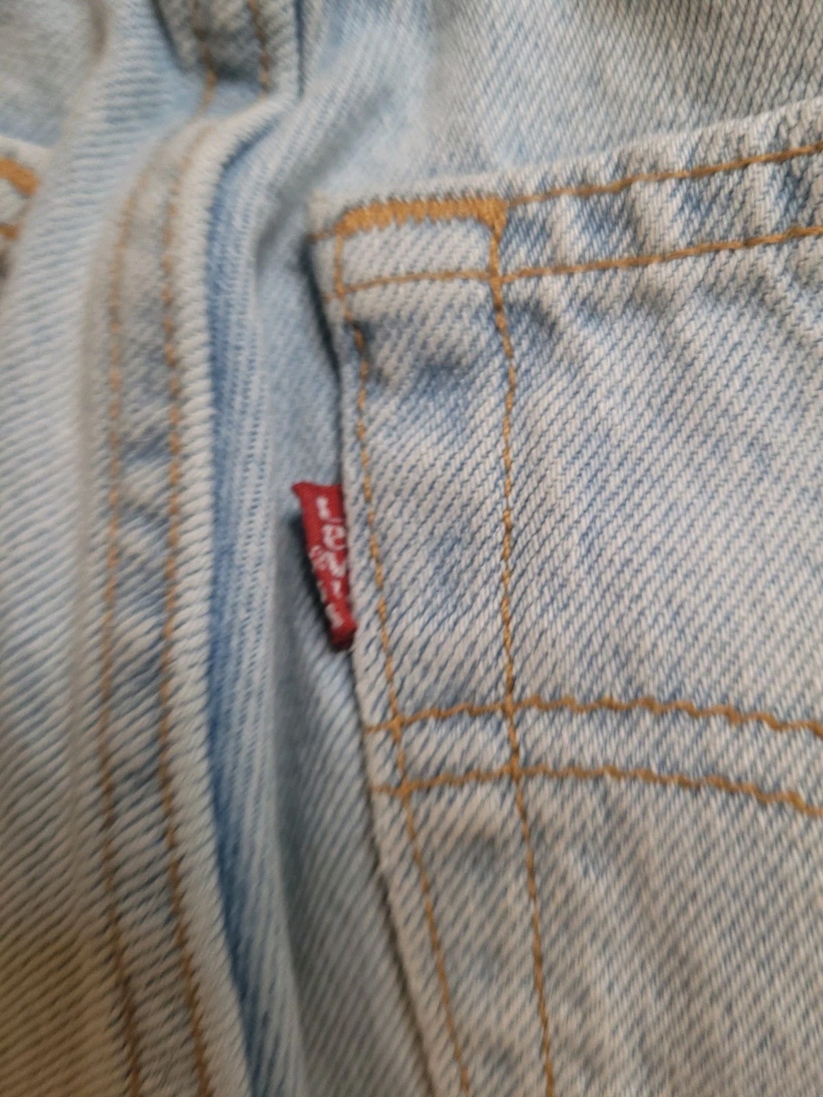 Vintage Levis Jeans 28×25 Light Denim Pant Faded High Rise 901 Relaxed Loose Y2K