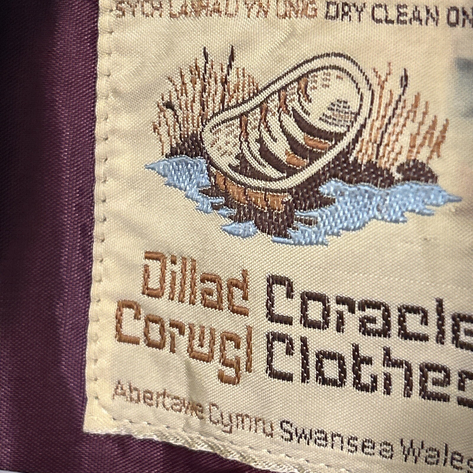 VTG 60’S CORACLE CLOTHES DILLAD CORWGL WELSH WOOLENS WALES MOD COAT FITS S-M