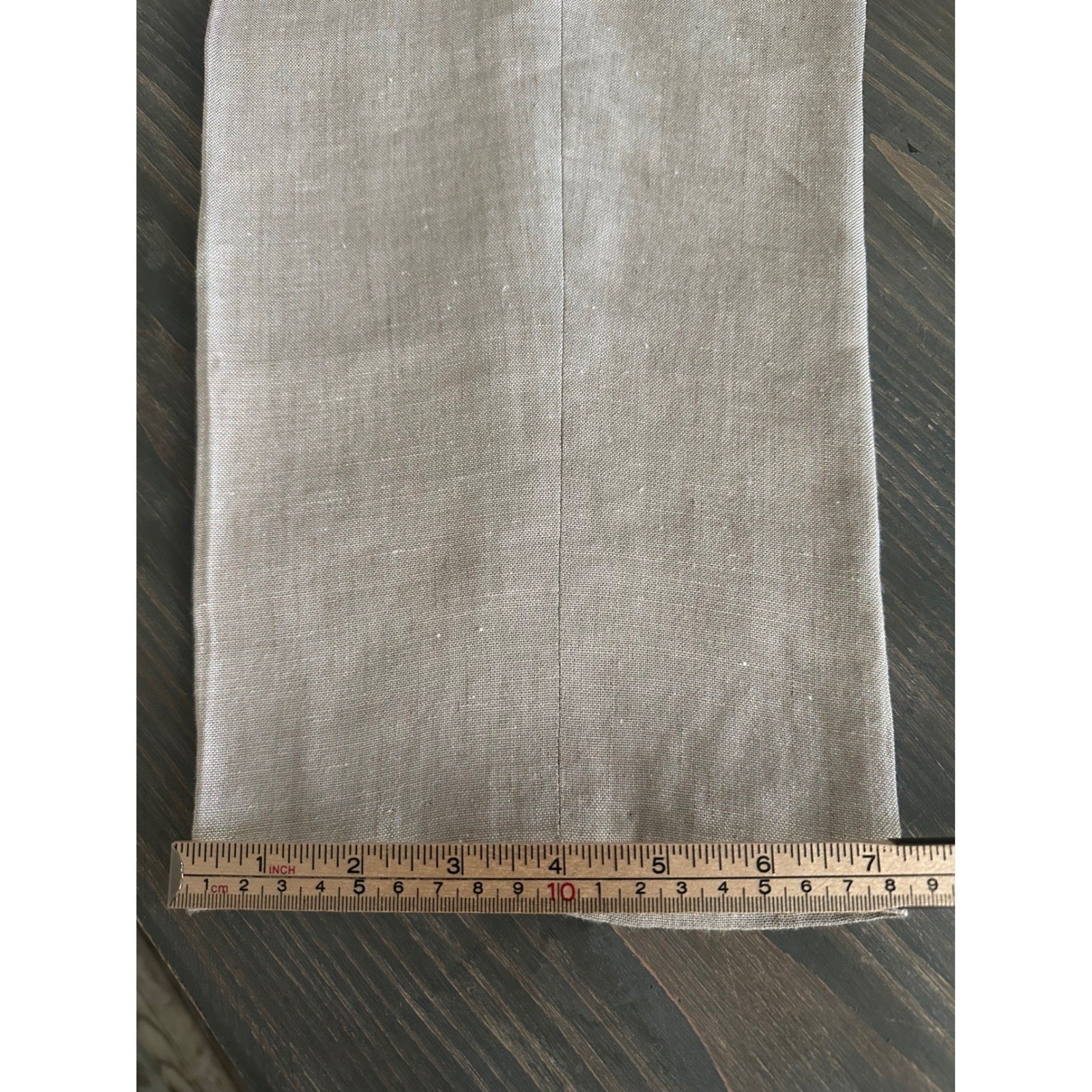 Vintage David Brooks Beige Linen High Waisted Pleated Pants USA Women’s Size 10
