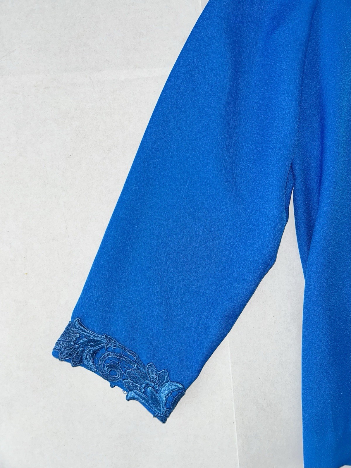 Vintage Caron Womens 14 Petite Jacket blazer Blue USA Dressy New With Tags!