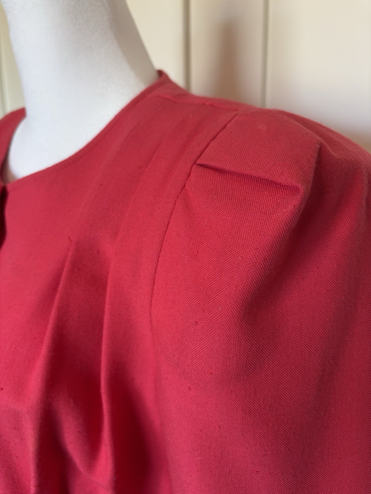 Vintage Leslie Fay Women’s Dress Size 10 Short Sleeve Multi Colored Button Frf