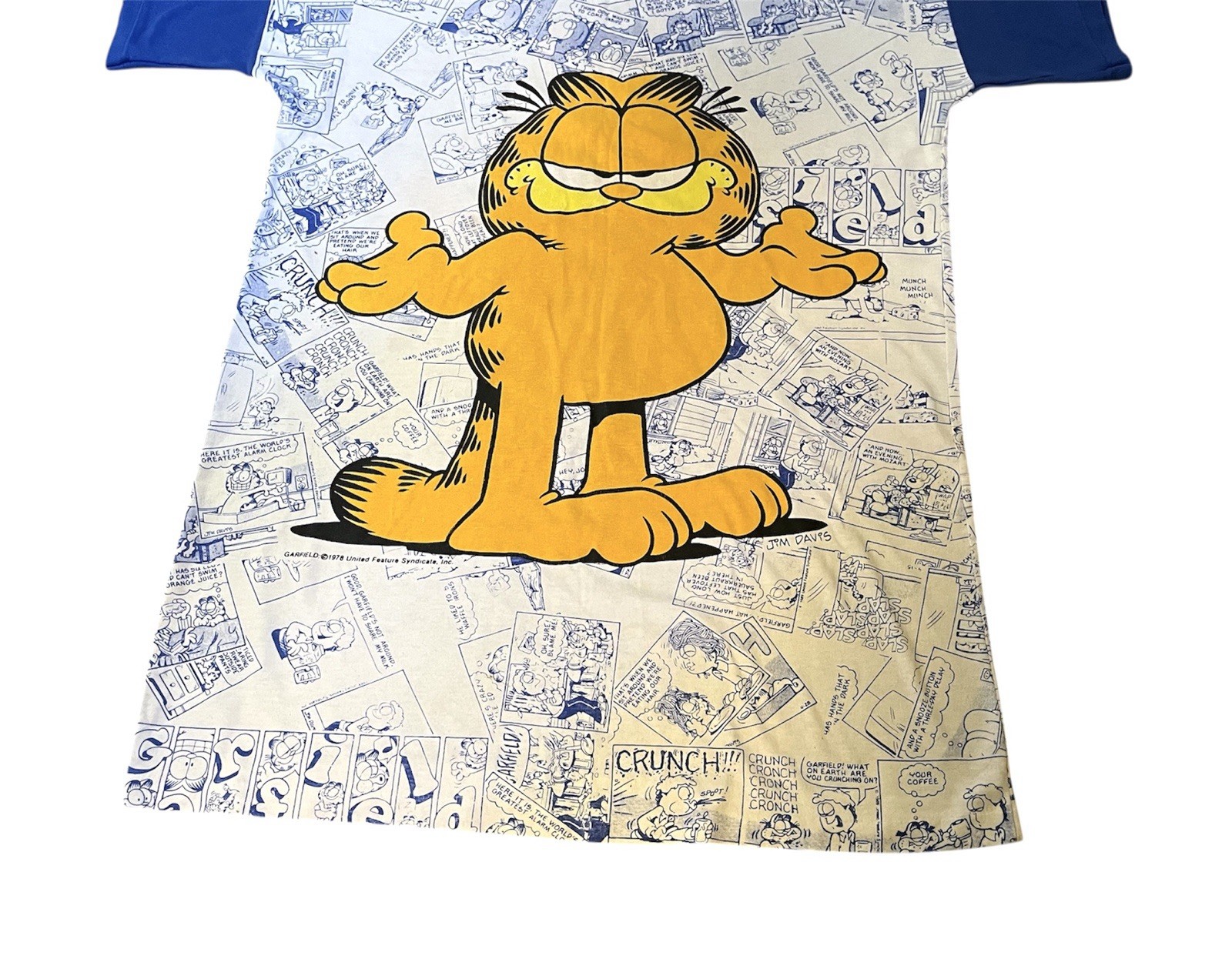 Vintage Flirts Garfield women’s sleep t-shirt nightgown size M 1978 VG condition