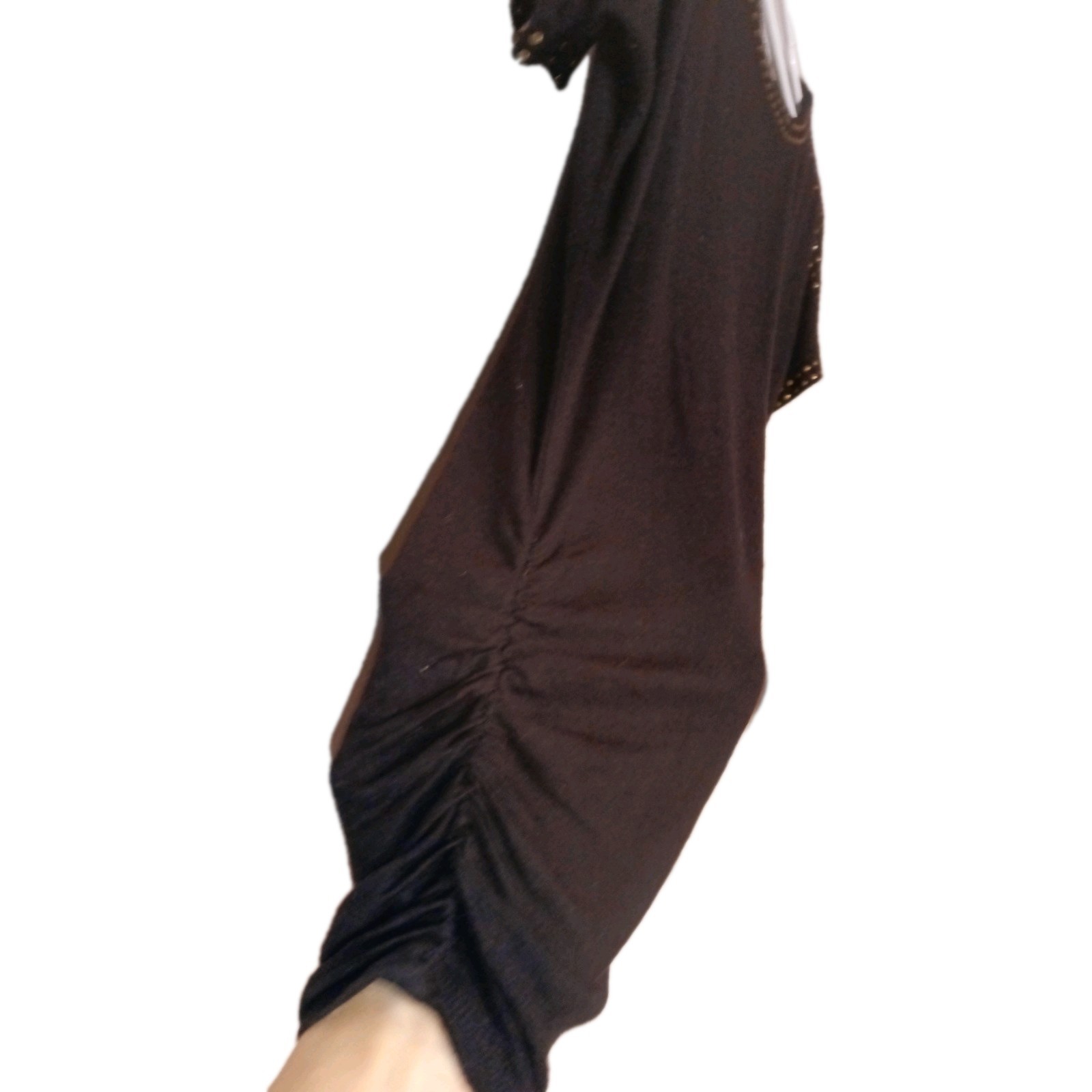 Women’s Medium Blouse Black Rouched Side’s Perfect To Hide Any Imperfections.