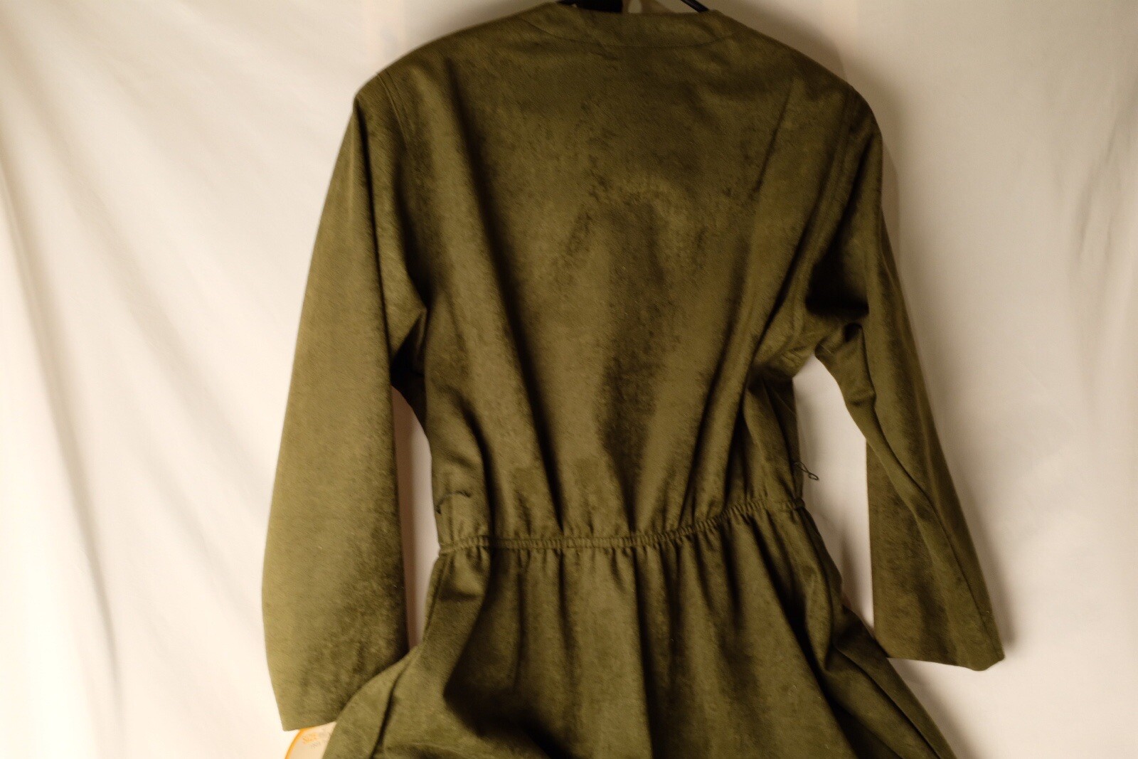 Vtg 70s 80s leslie fay NOS NWT green dress W Belt