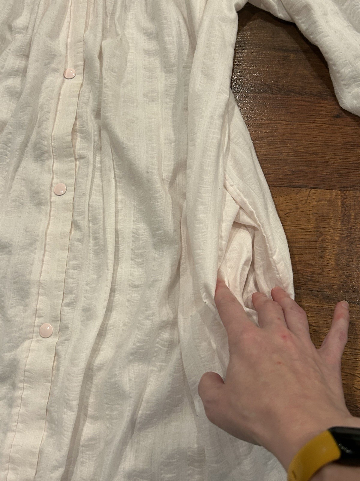 Vintage House Dress Nap Dress Nightgown Cottagecore Long Sleeve Size S M