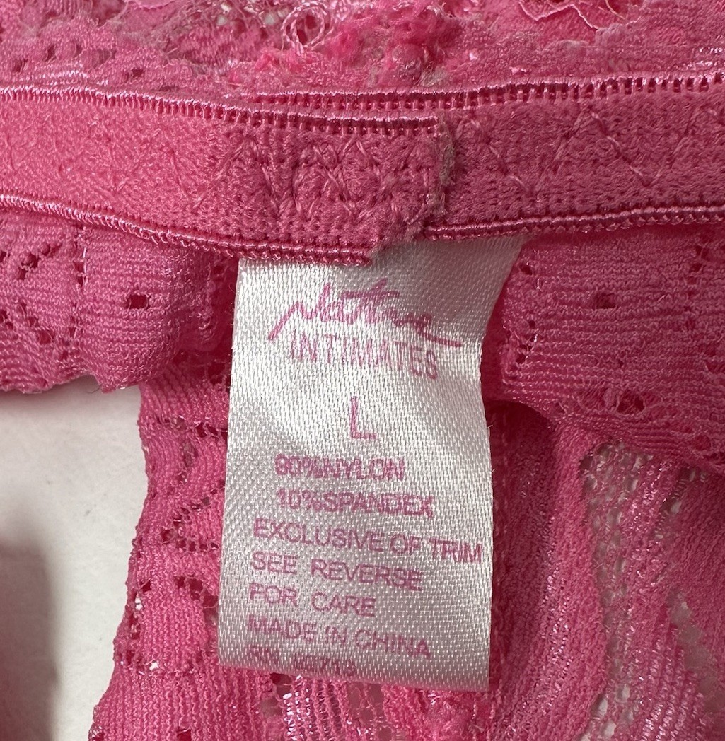 Vintage Y2K Native Intimates Lace Hipster Corset Panties Women’s Size Large 7