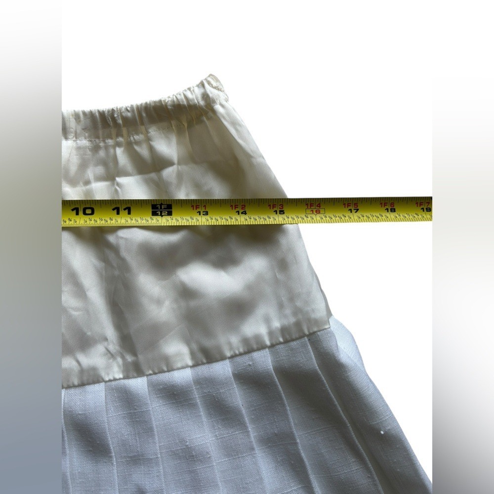 Preppy Tennis Cottage Fitness Vintage 90s White & Blue Pleated Comfy Cheer Skirt