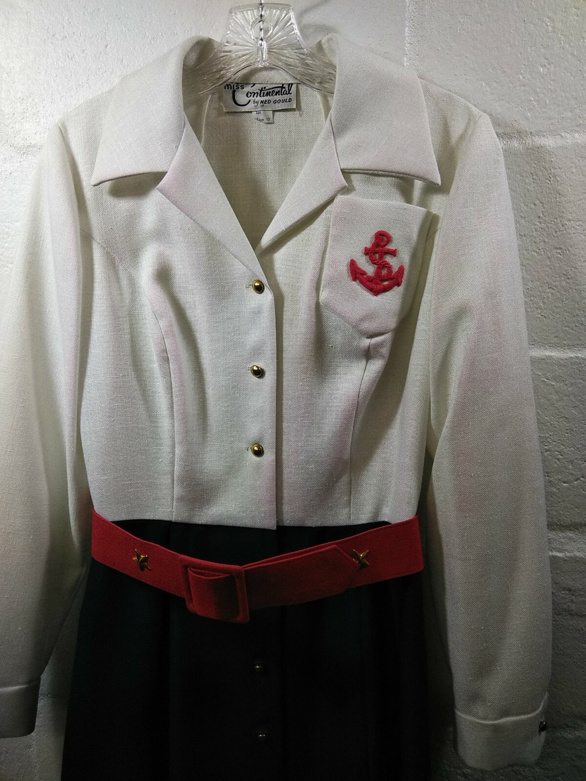 Miss Continental by Ned Gould Vintage Sailor Dress Size 12 – Costume