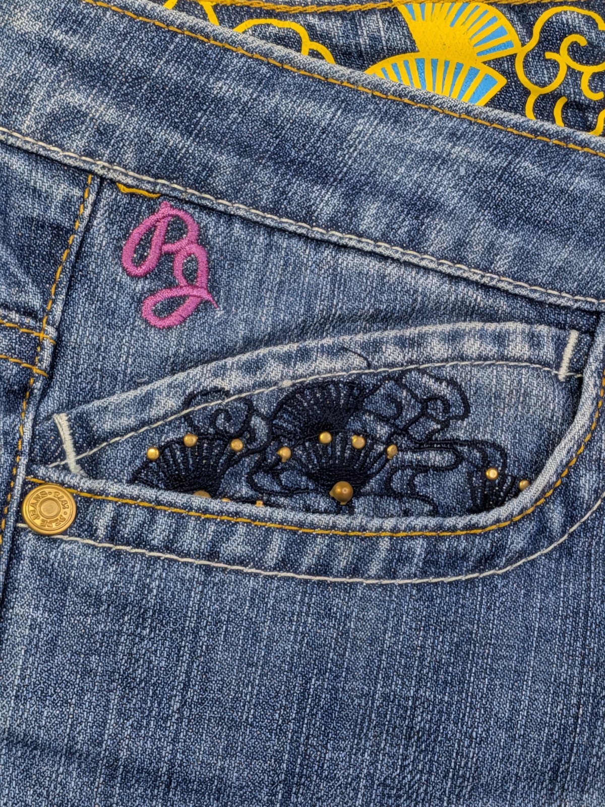New Pepe Jeans London „Jasmine” Embroidered Peacock & Floral Denim – Size 32