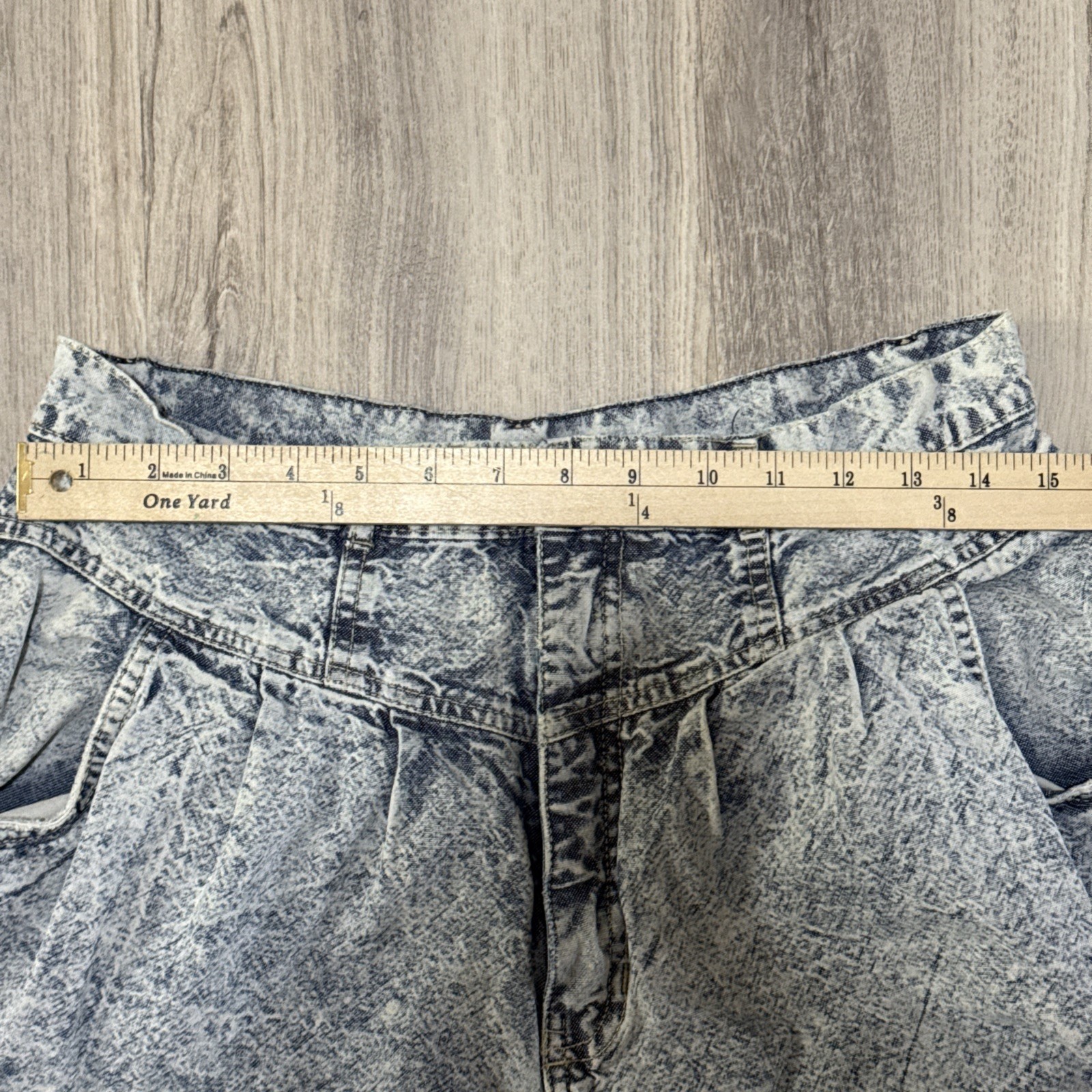 PS Gitano High Waist Pleated Tapered Mom Jeans Sz 16 Long Acid Wash 80s Vintage