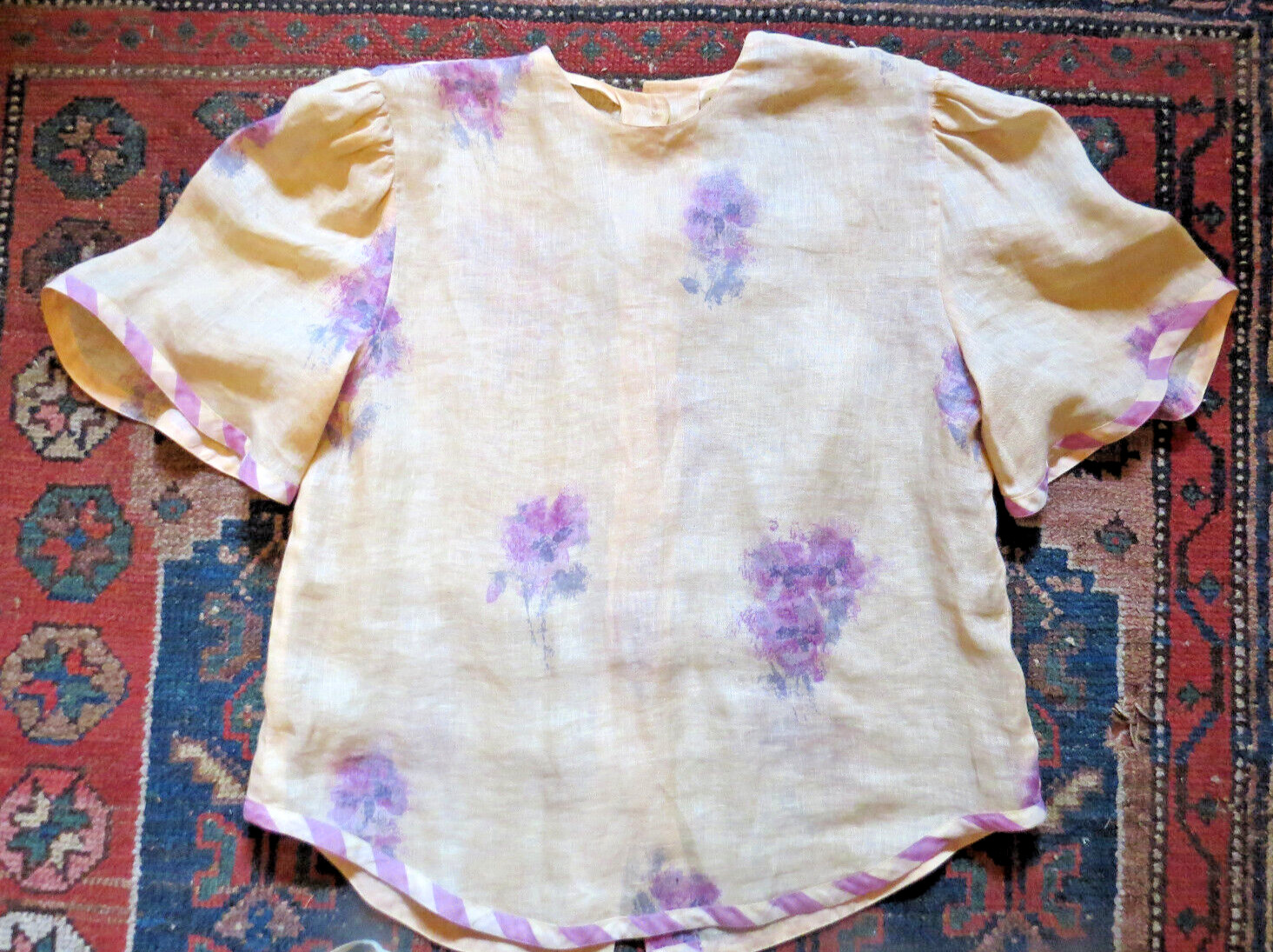 Vintage Hanae Mori Boutique 2 PIECE SZ 4 FINEST LINEN MONEY CAN BUY SEE DESCRIPT
