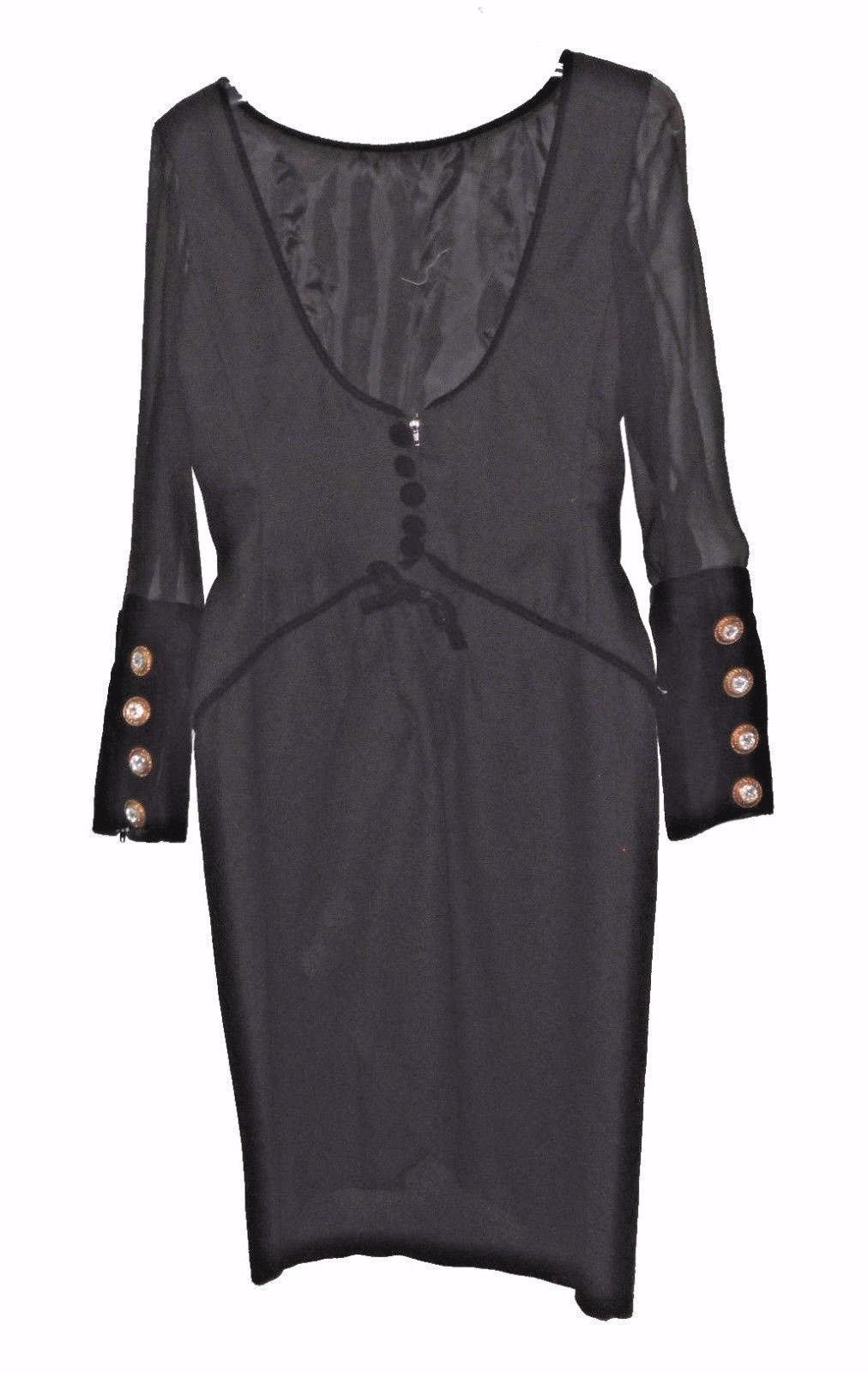Dress, Vintage, V.C. Boutique, Evening Velour-Crape Lovely, 8