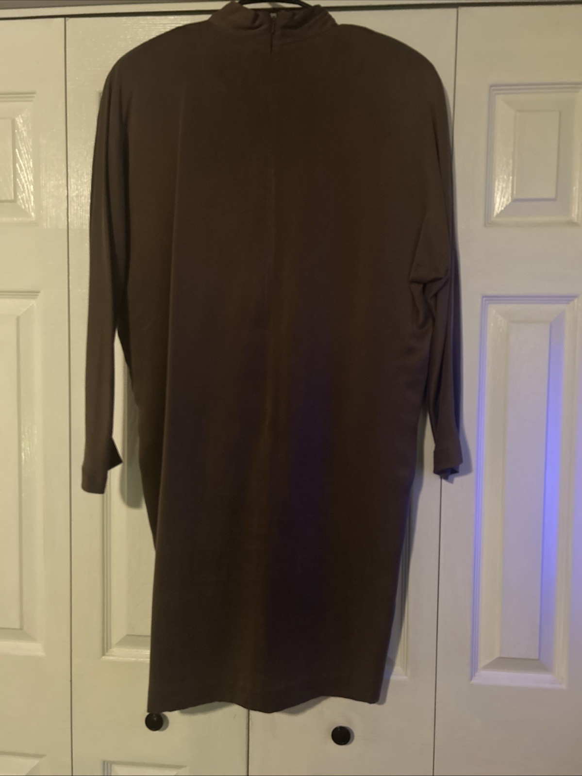 VTG Papell Too Silk Crepe Minimalist Cocoon Dress 90s Art To Wear Size 14