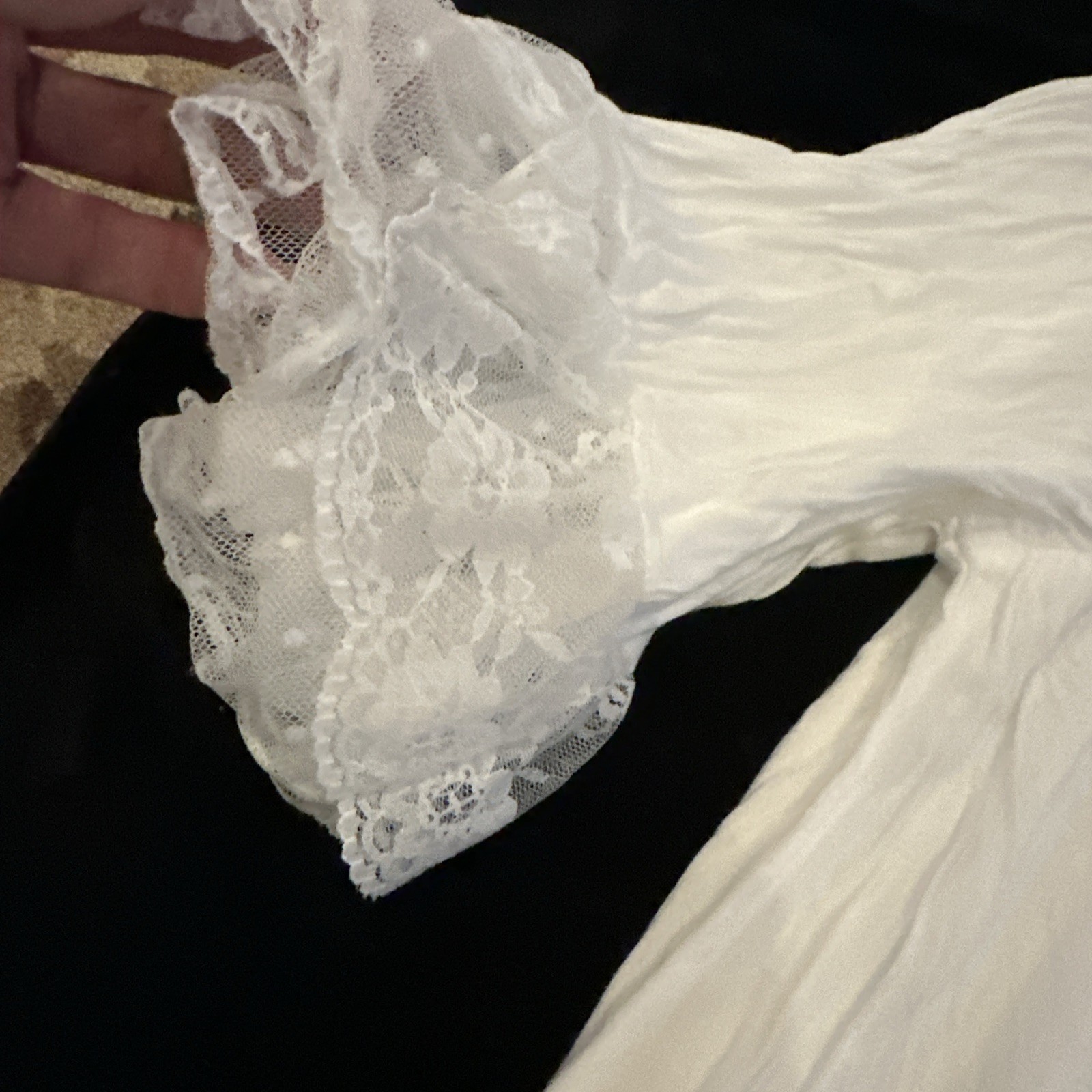 Women NIGHTGOWN 2x Romantic Cottage Core, wedding fabulous lace