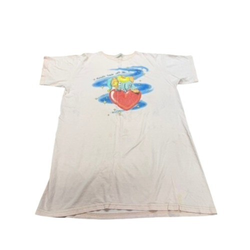 VTG Brisco Apparel Twinkle Little Star Bear Heart Sleep Shirt Pink OS RARE!!